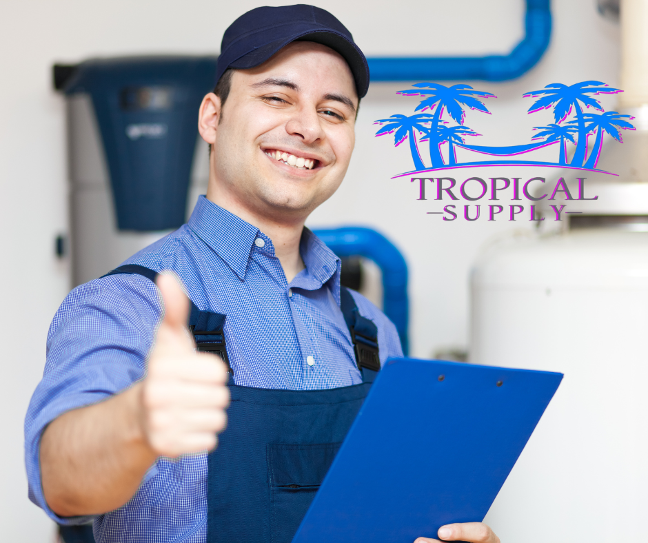 Smiling technician giving thumbs up with clipboard in hand.