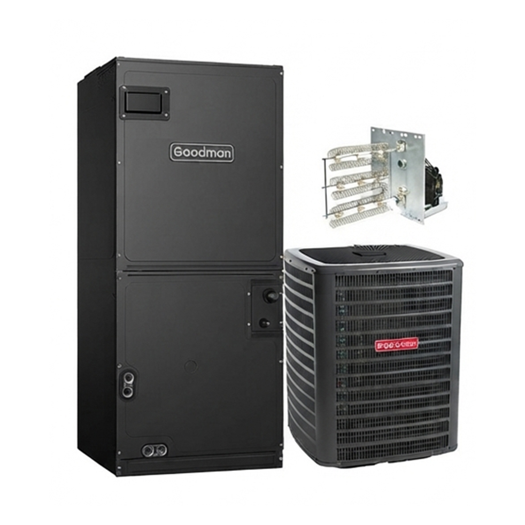 Goodman 1.5 Ton 15.2 SEER2 R32 STRAIGHT COOL Split System ELECTRIC HEATER - Image 4
