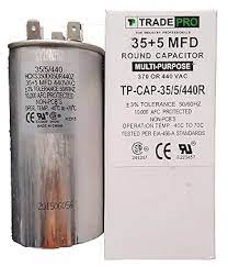 TP-CAP-35/5/440R - Run Capacitor, 35/5/440 VAC, Round, Dual Rated