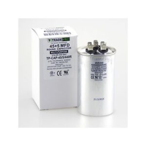 TRADEPRO TP-CAP-45/5/440R-A - Run Capacitor, 45+5 MFD, 440 VAC, Round