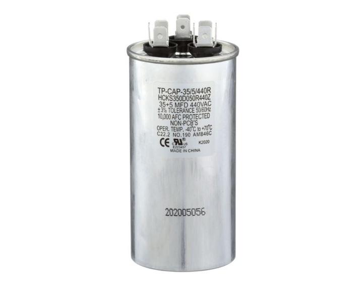 TRADEPRO TP-CAP-35/5/440R - Run Capacitor, 35/5/440 VAC, Round, Dual Rated - Image 2