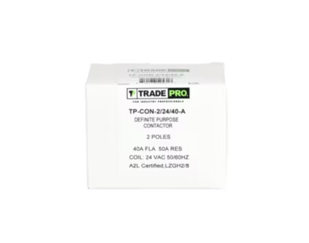 TP-CON-2/24/40-A - 2-Pole, 24 VAC, 40FLA Contactor - Image 2