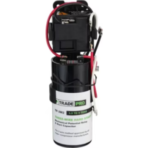 TP-3W2 - 3 Wire Hard Start Kit, 189-227 MFD, 3.5 To 5 HP, 208-277 VAC