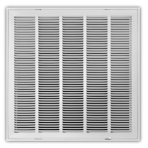 190RF-24X24 - Steel Return Air Filter Grille With Removable Face, White, 24" X 24"