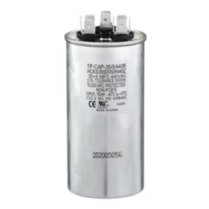TP-CAP-35/5/440R - Run Capacitor, 35/5/440 VAC, Round, Dual Rated