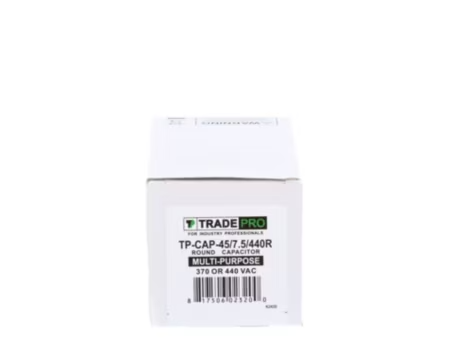 TP-CAP-45/7.5/440R - Run Capacitor, 45/7.5/440 VAC, Round, Dual Rated - Image 3