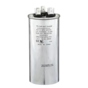 TP-CAP-40/7.5/440R - Run Capacitor, 40/7.5 440 VAC, Round, Dual Rated