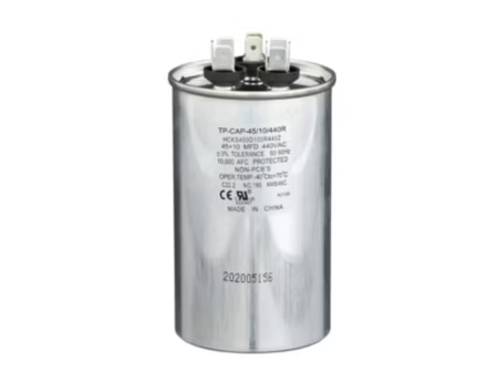 TP-CAP-45/10/440R - Capacitor, 45/10/440 VAC, Round, Dual Rated
