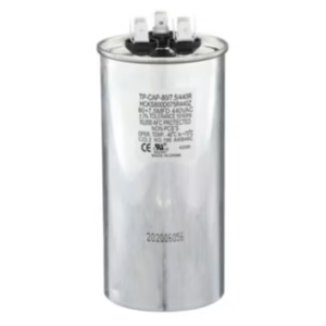 TP-CAP-80/7.5/440R - Run Capacitor, 80/7.5/440 VAC, Round, Dual Rated