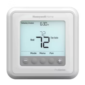 TH6220U2000/U - T6 Pro Programmable Thermostat, 2 Heat/1 Cool Heat Pumps or 2 Heat/2 Cool Conventional Systems