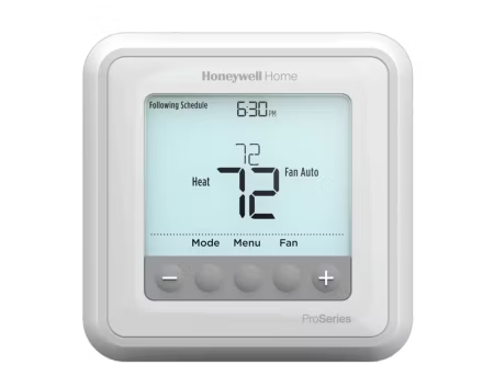 TH6220U2000/U - T6 Pro Programmable Thermostat, 2 Heat/1 Cool Heat Pumps or 2 Heat/2 Cool Conventional Systems