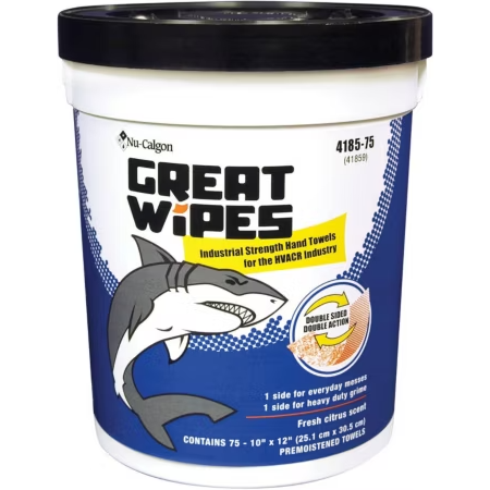 4185-75 - Great Wipes Industrial Hand Towels - Bucket of 75