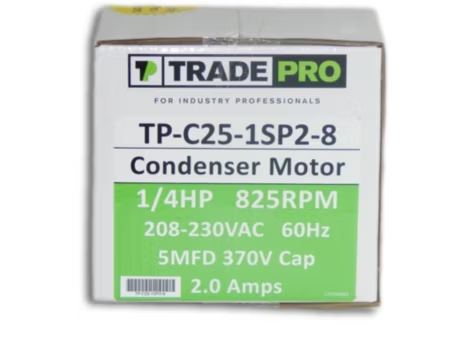 TRADEPRO® - TP-C25-1SP2-8 - 1/4 HP, Single Speed, 825 RPM, 208-230V, PSC Condenser Fan Motor (TEAO) - Image 5