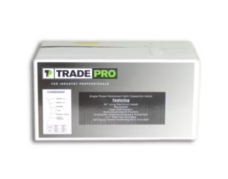TRADEPRO® - TP-C33-1SP2 - 1/3 HP, Single Speed, 1075 RPM, 208-230V, PSC Condenser Fan Motor (TEAO) - Image 4
