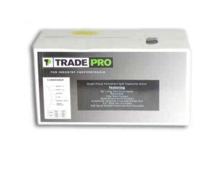 TRADEPRO® - TP-C16-1SP2-8 - 1/6 HP, Single Speed, 825 RPM, 208-230V, PSC Condenser Fan Motor (TEAO) - Image 4