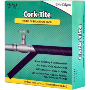 4217-12 - Insulation Cork Tape, Cork-Tite - 2" x 1/8" x 30' roll
