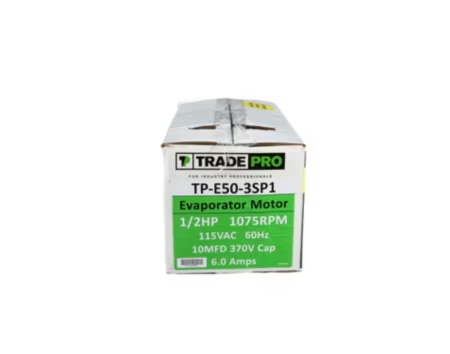 TRADEPRO® - TP-E50-3SP1 - 1/2 HP, 3 Speed, 1075 RPM, 115V, PSC Evaporator Motor (OAO) - Image 6