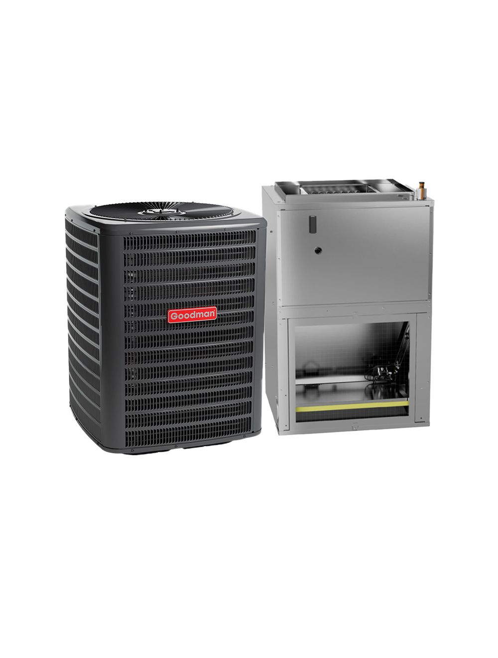Goodman 2 Ton 15.2 SEER2 R32 Heat Pump Split System With 10kW Heater Built-In Wall-Mounted Air Handler